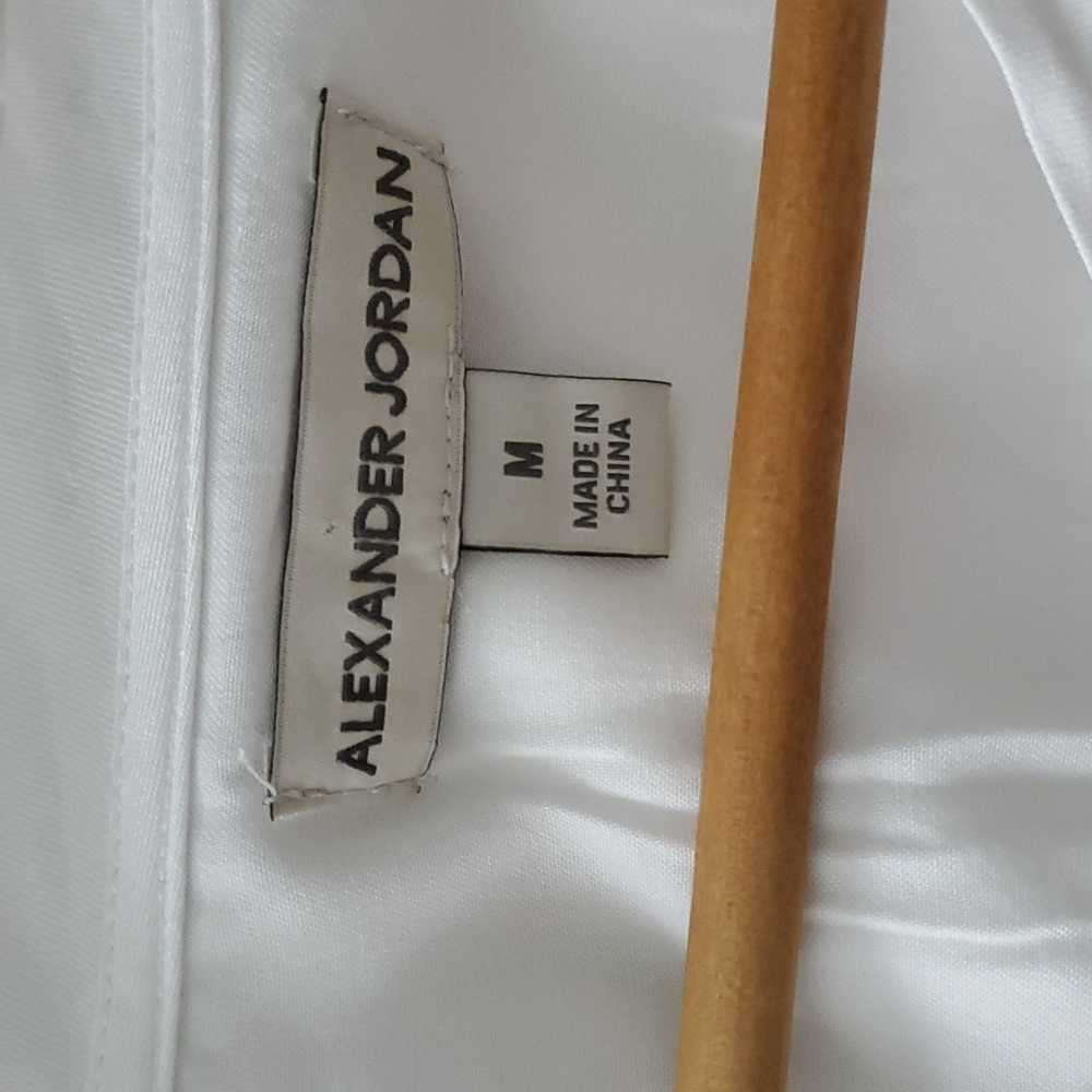 Alexander Jordan White V-Neck Women's Top - Picture 2 of 2